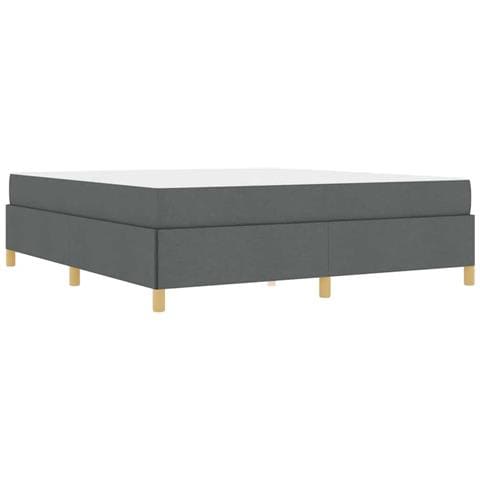 Letto a molle Grigio scuro e bianco e grigio scuro 180 x 200 cm - Foto 1