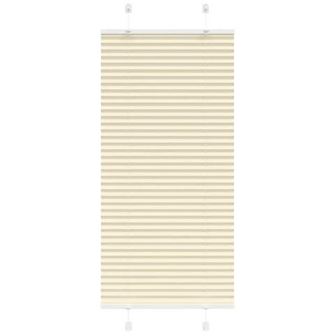 Tenda Plissettata Crema 55x100 cm Larghezza Tessuto 54,4 cm - Foto 1
