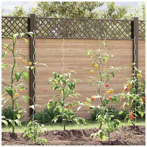 Sostegni a spirale per piante 20 pcs Argento 150 cm - Foto 2