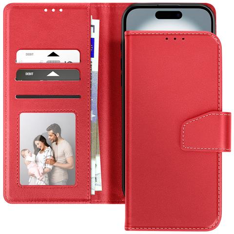 Custodia A Portafoglio Per Iphone 16 In Pelle Premium Con Funzione Stand - Foto 2