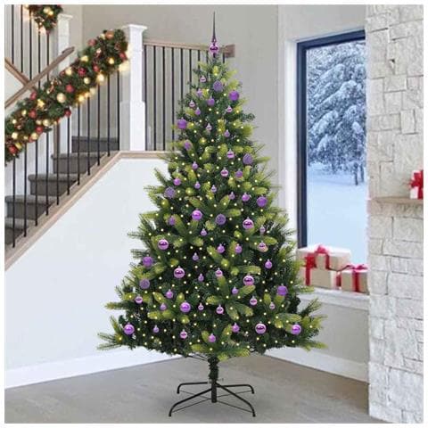 Albero di Natale Artificiale a Cerniera con 300 LED 240 cm - Foto 2