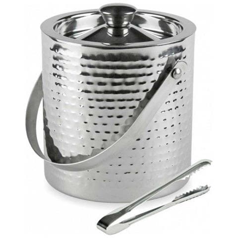 Secchiello per ghiaccio in acciaio inossidabile KH-1503 con coperchio e maniglia - Foto 1