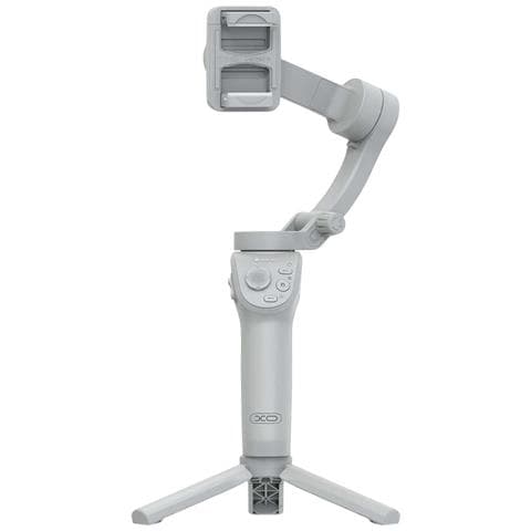 Bastone Per Selfie Stabilizzato Con Rilevamento Del Viso Per Smartphone E Treppiede, Grigio Chiaro - Foto 1