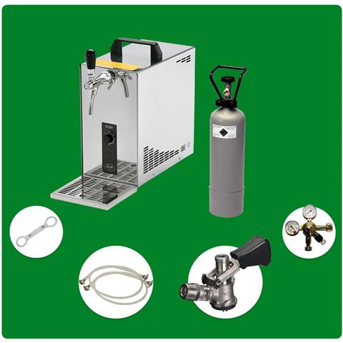 Set Completo Spillatore Birra Dispenser Birra Macchina Per Birra - Pygmy 25 1-linea 35 Litri/h - Green Line Keg Nc Adattatore - Foto 2