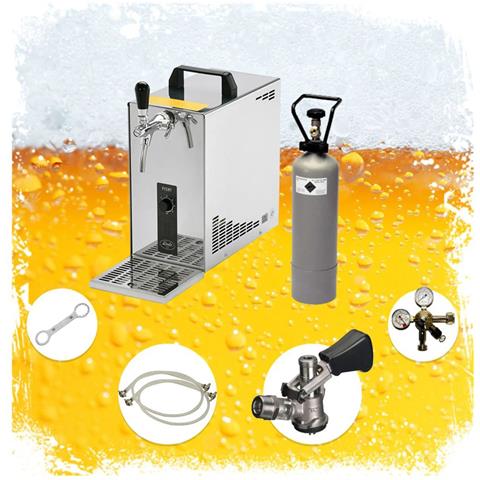Set Completo Spillatore Birra Dispenser Birra Macchina Per Birra - Pygmy 25 1-linea 35 Litri/h - Green Line Keg Nc Adattatore - Foto 1