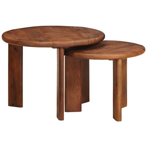 Tavoli da Caffè Nido 2 pcs Legno di mango massello - Foto 1