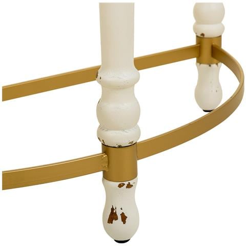 Mobile Da Ingresso In Legno E Metallo Marrone 80x35,5x76 - Foto 8