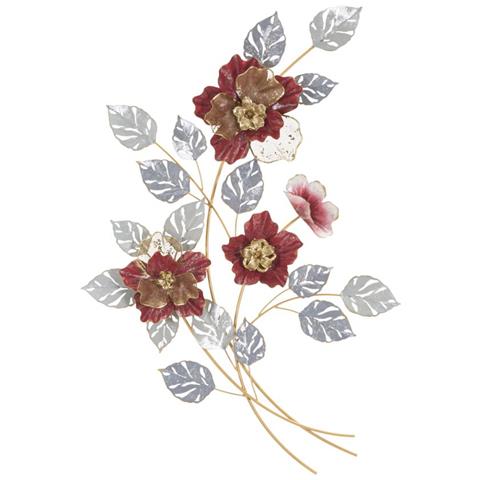 Decorazione In Metallo 3d Fiori 17-multicolore-metallo-68,6x7,6x98,4 Cm - Foto 1