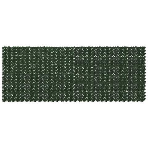 Schermo per balcone con foglie Verde Scuro 400 x 150 cm - Foto 1