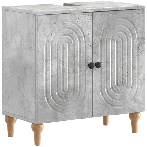 Armadio per Lavabo da Bagno ALKMAAR Grigio Cemento - Foto 1