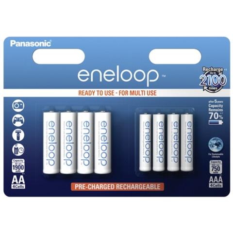 Panasonic Combipack 1x4 Mignon AA + 1x4 Micro AAA - Europa - Foto 2