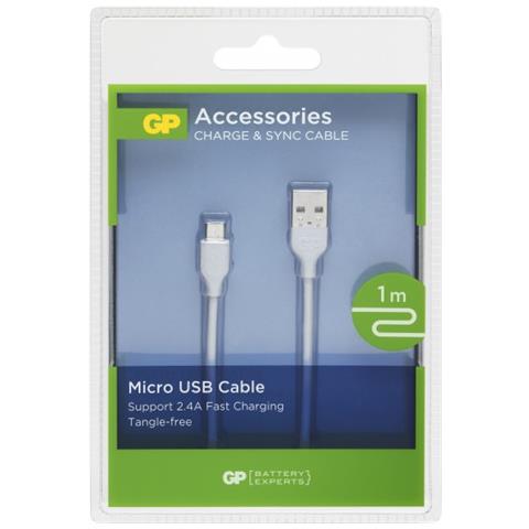 Cavo di Ricarica e Sincronizzazione Micro USB Colore Bianco - Foto 1