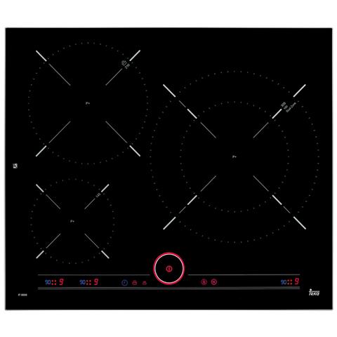 TEKA Piano Cottura IT 6350 a Induzione 3 Zone Cottura da 60 cm Colore Nero