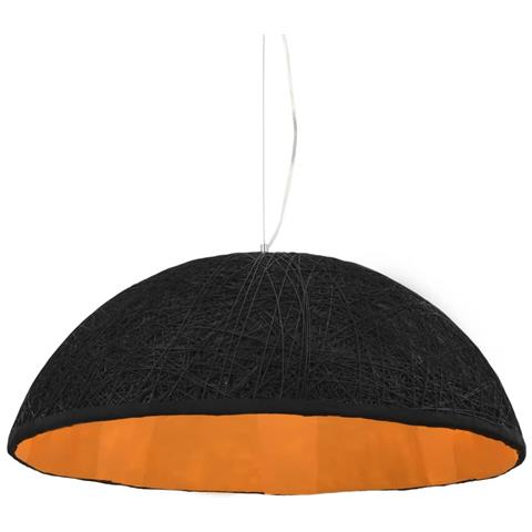 Lampada A Sospensione Nera E Oro Ø70 Cm E27 - Foto 1