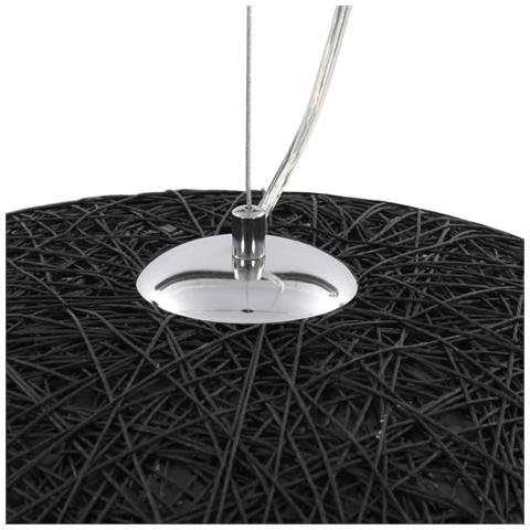 Lampada A Sospensione Nera E Oro Ø70 Cm E27 - Foto 9