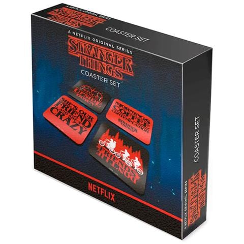 Stranger Things Csp0025 - Set Di 4 Sottobicchieri In Sughero - Foto 2