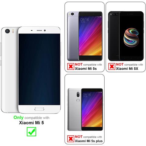 Custodia Compatibile Con Xiaomi Mi 5 In Bruno Caffè - Coperchio Protettiva Con Chiusura Magnetica, Funzione Stand E Tasca Per Le Carte - Foto 10