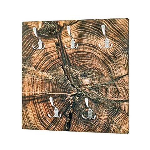 Appendiabiti Da Parete, Ciliegio, Argento, 60 X 9 X 60 - Foto 1