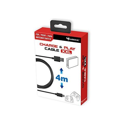 Charge & Play Cavo Xxl Xxl Cavo Di Ricarica Cavo Usb Tipo C 4 Metri Per Nintendo Console Switch & Accessori Pro Controller E Joycon Inoltre Compatibile Smartphone (usb C)  - Foto 1