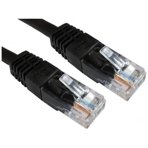 Rj45 [ m] To Rj45 [ m] Cat6 0.5m Black Oem Moulded Boot Copper Utp Network Cable - Foto 1