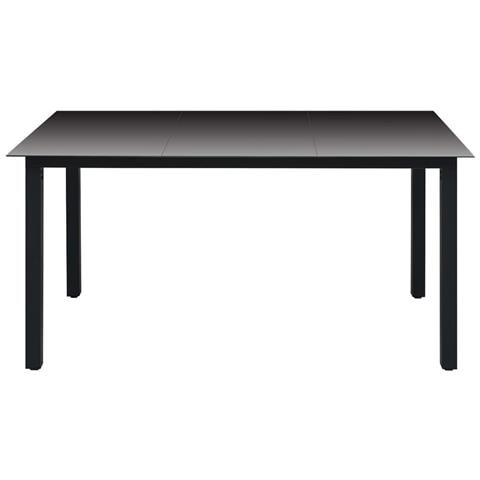 Set Da Pranzo Da Giardino 5 Pz Nero E Marrone - Foto 10