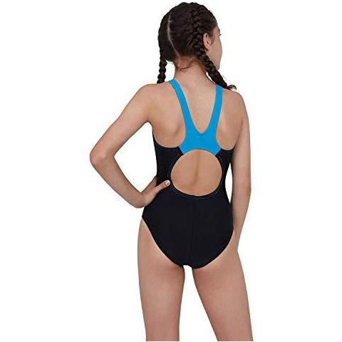 Ragazze Tech Placement Muscleback Costume Da Bagno Nero Piscina 24 (5-6 Anni) - Foto 3