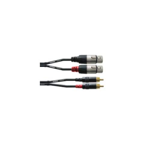 CFU 3 FC, 2x Cinch, 2x XLR, Nero, 3m - Foto 1