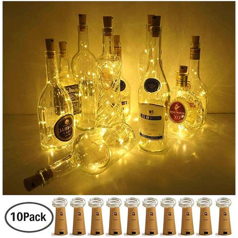 10 Strip Da 20 Led Bianco Caldo Per Bottiglie - Foto 11