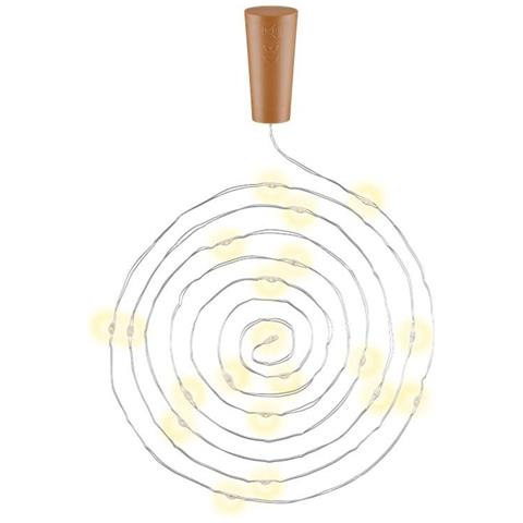 10 Strip Da 20 Led Bianco Caldo Per Bottiglie - Foto 1