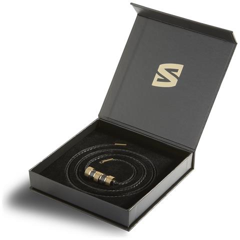 Collana da Uomo in Pelle, ""Solid"", 60cm, Oro - Foto 3