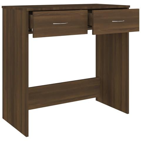Scrivania Rovere Marrone 80x40x75 Cm In Legno Multistrato - Foto 7