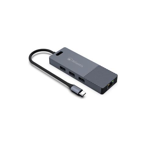 Dock/Replicatore di Porte per Laptop A04-TC_DK48 Cablato USB 3.2 Gen 1 (3.1 Gen 1) Type-C Colore Grigio - Foto 3