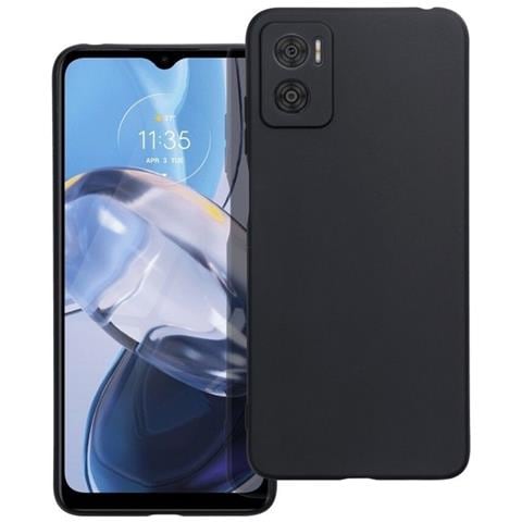 Matt Custodia Tpu Silicone Cover Case Slim Per Motorola Moto E22 - E22i Black - Foto 1