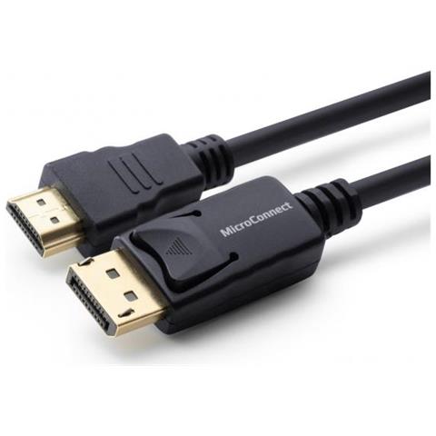 Microconnect Mc-dp-hdmi-1000 Cavo E Adattatore Video 10 M Displayport Nero (displayport 1.2 To Hdmi Cable - Displayport - Foto 1