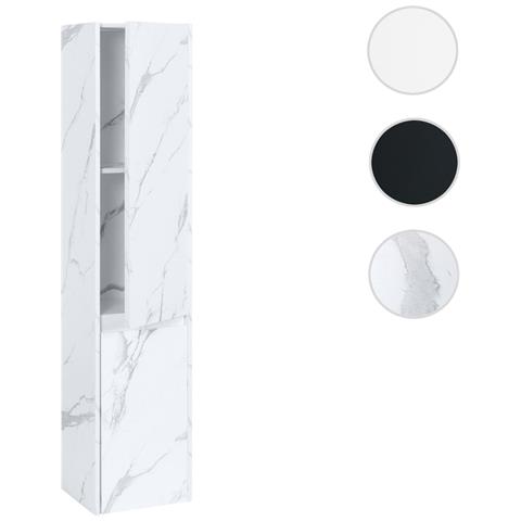 Mendler Mobile Sottolavabo HWC-A85 In Bambù E MDF – Colore Grigio, 60x60x30cm, Con Ante E Spazio Interno