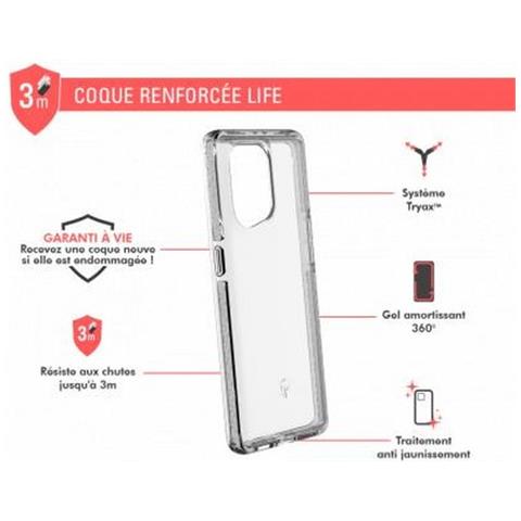 Cover Rinforzata Per Oppo Find X5 Life, Trasparente - Foto 2