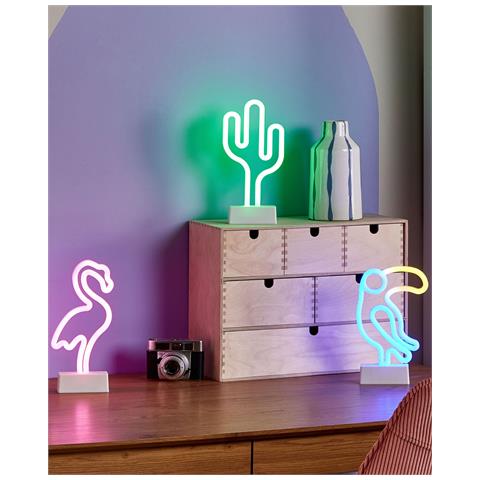 Set Di 3 Decorazioni Led Neon Multicolore Mabel - Foto 1