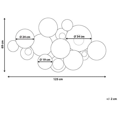 Decorazione Da Parete Marrone E Oro Bromine - Foto 5