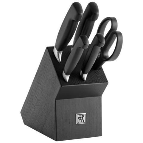 Four Stars 6 Pz Set Di Coltelli /coltelleria Con Ceppo - Foto 1