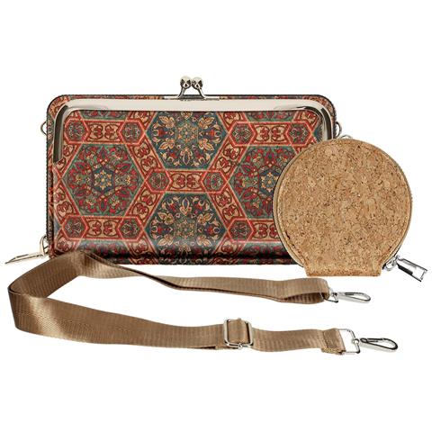 Borsetta Sughero, Collezione Corkart, Chiusura Cerniera / Scatto - Foto 1