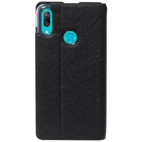 Custodia Protettiva Folio Per Huawei Y6, Nero - Foto 4