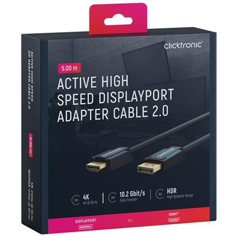 44926 cavo HDMI 5 m DisplayPort HDMI tipo A (Standard) Nero - Foto 7