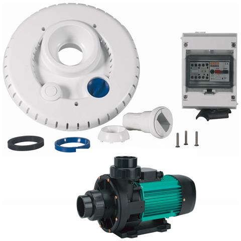 Kit Pompa 44m3/h + Facciata + Scatola Elettrica Per Nuoto Controcorrente - Ncr2 Wiper3 300 Triphasé - Foto 1