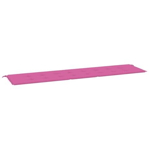 Cuscino Per Panca Da Giardino Rosa 200x50x3 Cm In Tessuto - Foto 2