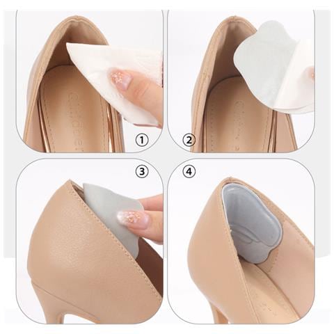 Solette Per Talloni Per Scarpe Troppo Grandi, 2 Paia Grey - Foto 2