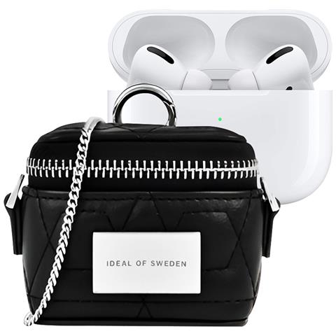 Borsa Mini Per Airpod Any Generation Modello Poppy Con Catena E Moschettone, Nero - Foto 1