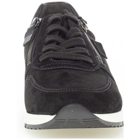 Schwarz Casual Closed Shoes Scarpe Basse Pelle Scamosciata /nabuk Scarpe Donna Nero Eu 36, 83.450.17 - Foto 3