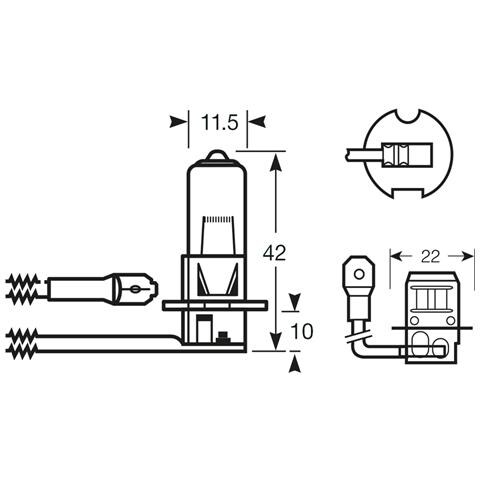 Lampadina 24v 70w H3 - Foto 2