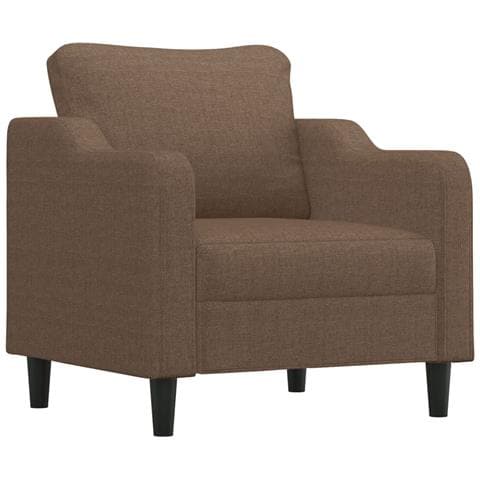 Poltrona Marrone 60 Cm In Tessuto - Foto 2