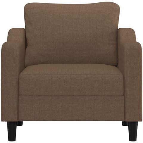Poltrona Marrone 60 Cm In Tessuto - Foto 3
